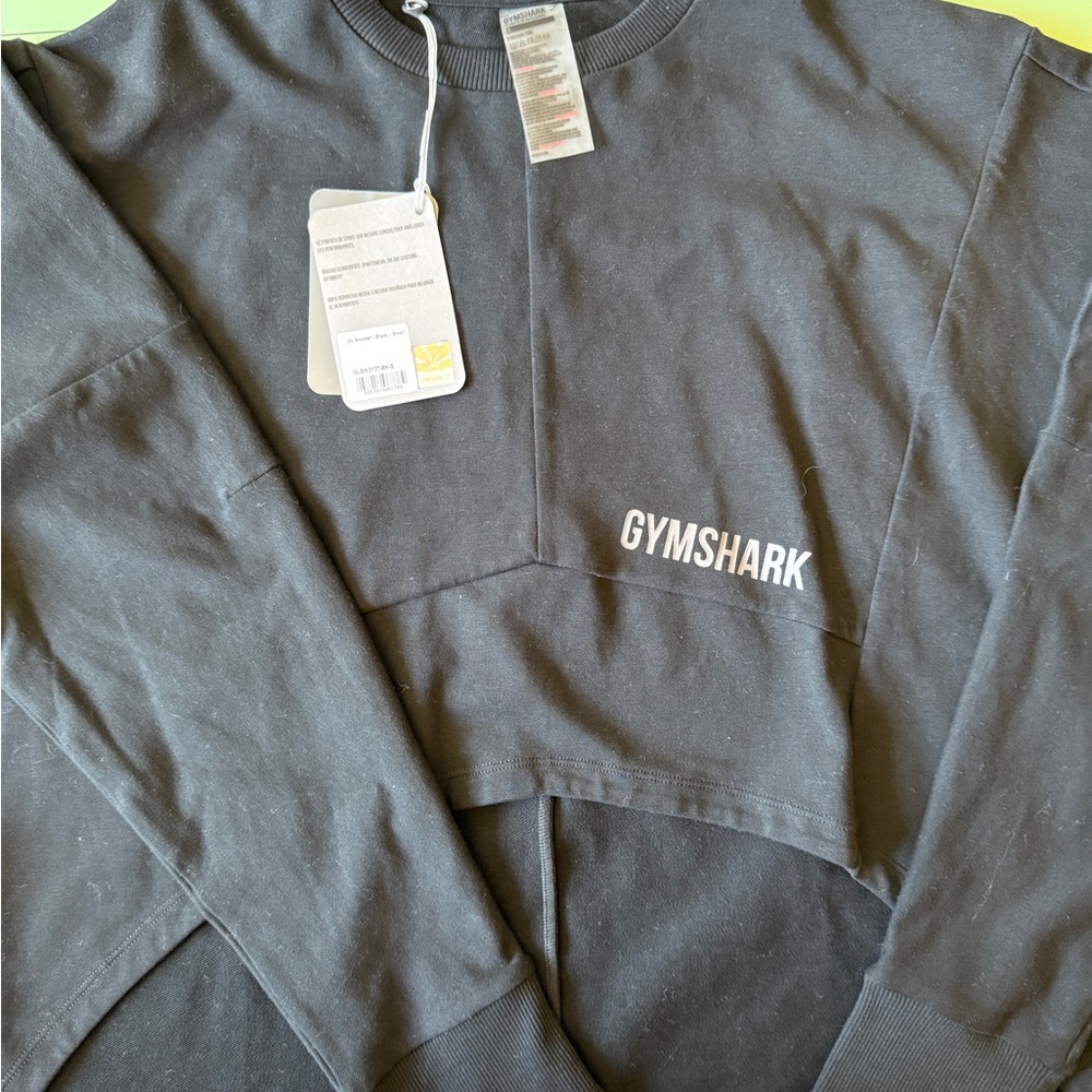 Gymshark Charcoal Crop Sweatshirt